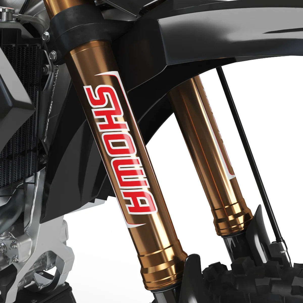 Universal Motorcycle Fork Stickers Motocross Decal for Showa KYB WP Shocks Cool Waterproof Vinyl Logo Durable Suspension Decals