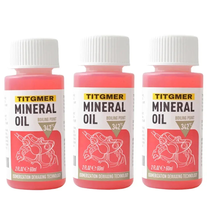 High Performance Bike Brake Mineral Oil - 60ml/2oz - Ideal for Shimano and Tektro Hydraulic Brake Systems