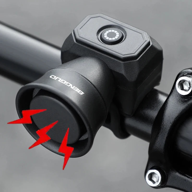 Electric Bike Horn 130db Loud Bicycle Horn for Adults Kids Mountain Bike/Scooter/Ebike Waterproof Electronic Bicycle Bells