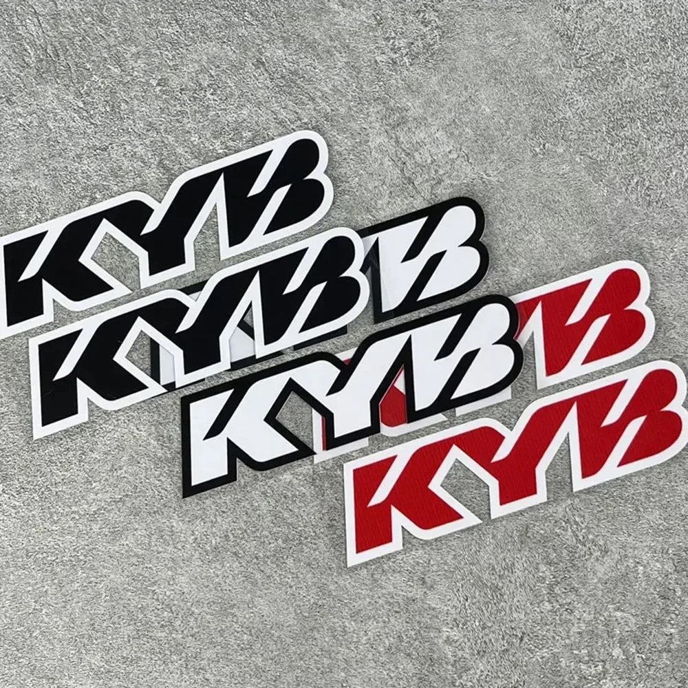 2PCS Racing Suspensions Motorcycle Stickers for Kyb Fork Suspension Vinyl Decals
