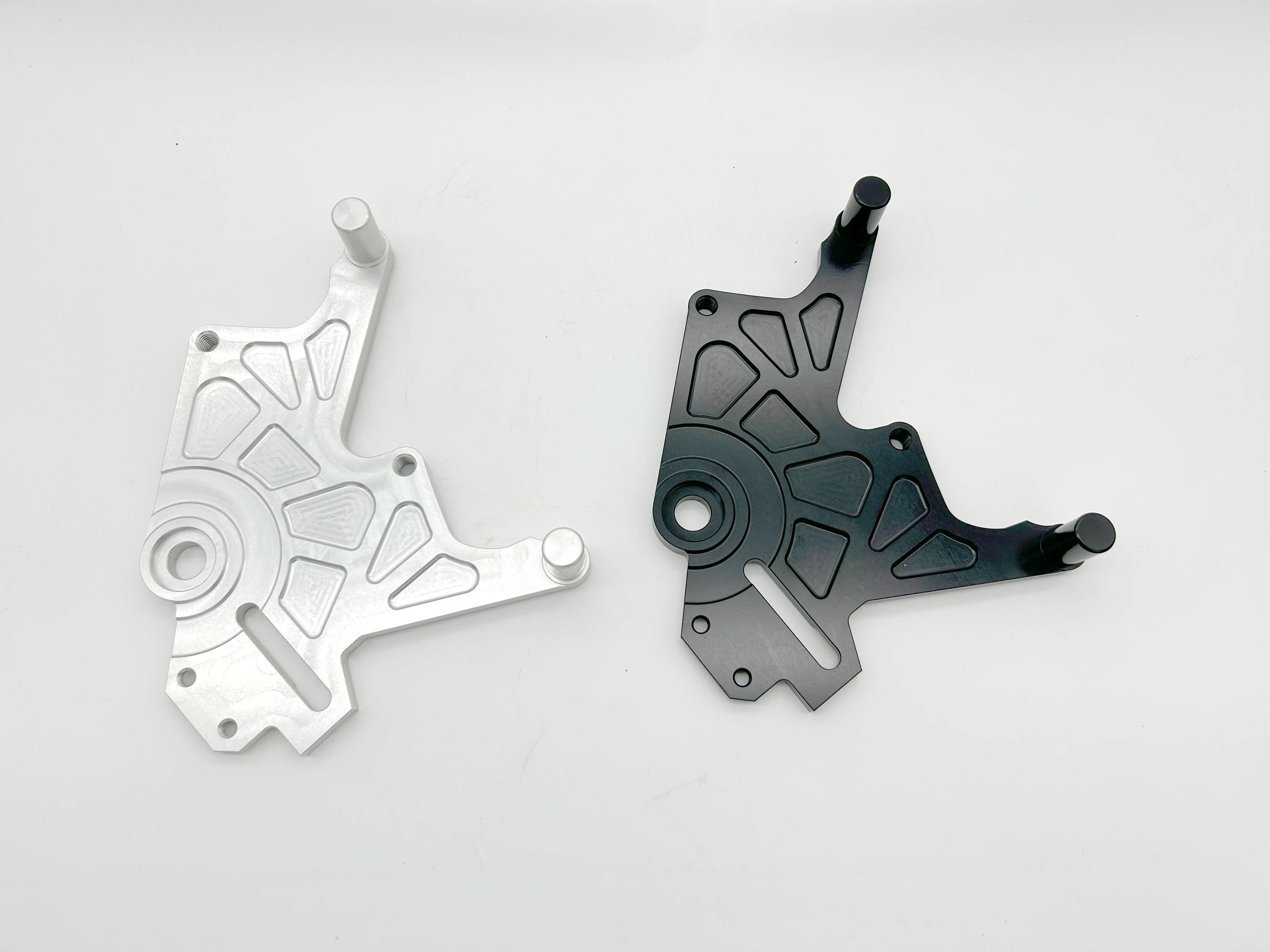 For New Modified Ultra Bee Brake Dual-Caliper Bracket Kit Rear Disc Brake Anodic Oxide Finish Foot Brake Replacement Surron LBX