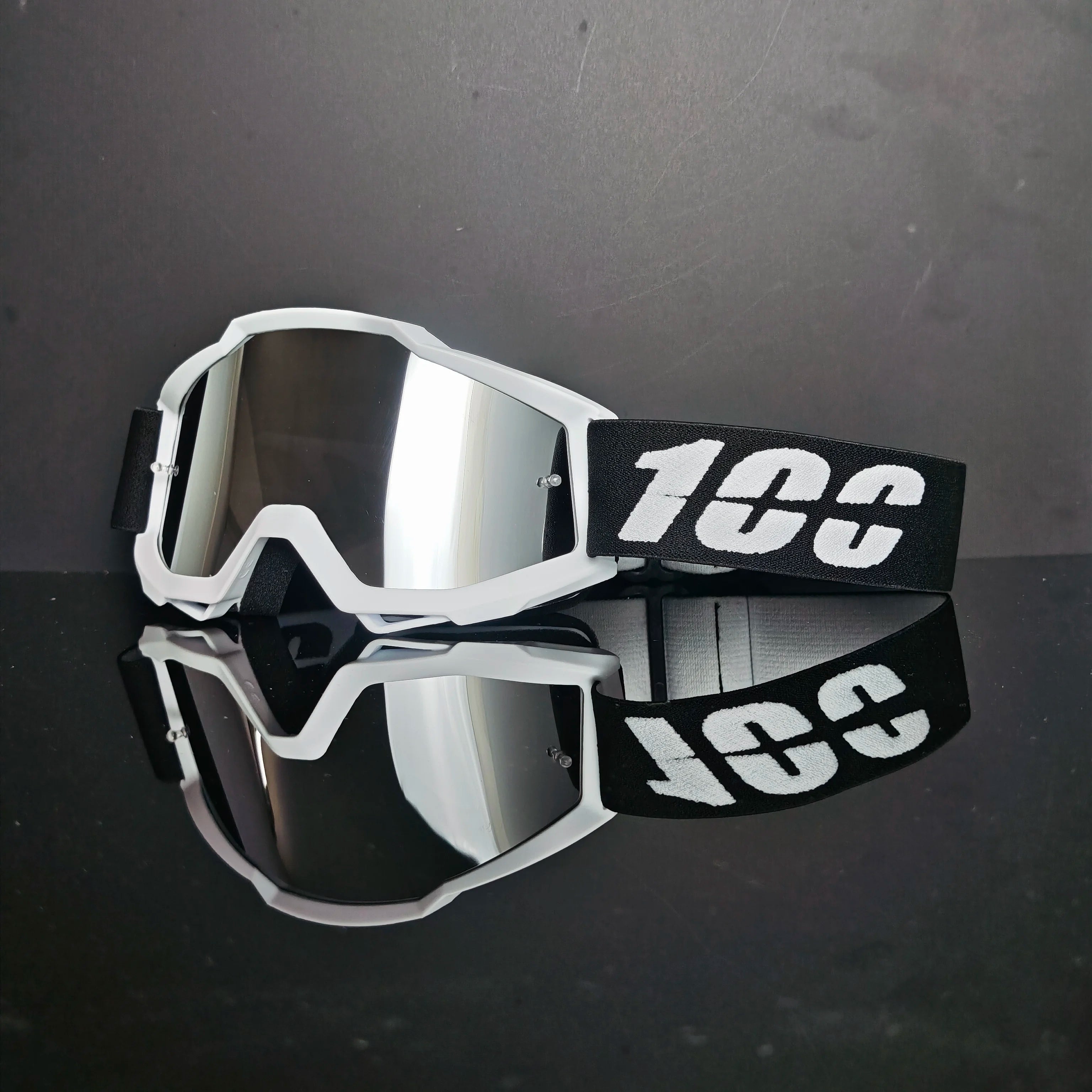 100 Motorcycle Goggles Dustproof Racing Glasses Windproof for Men & Women Motocross Cycling Skiing Outdoor Off-Road Bike Goggle