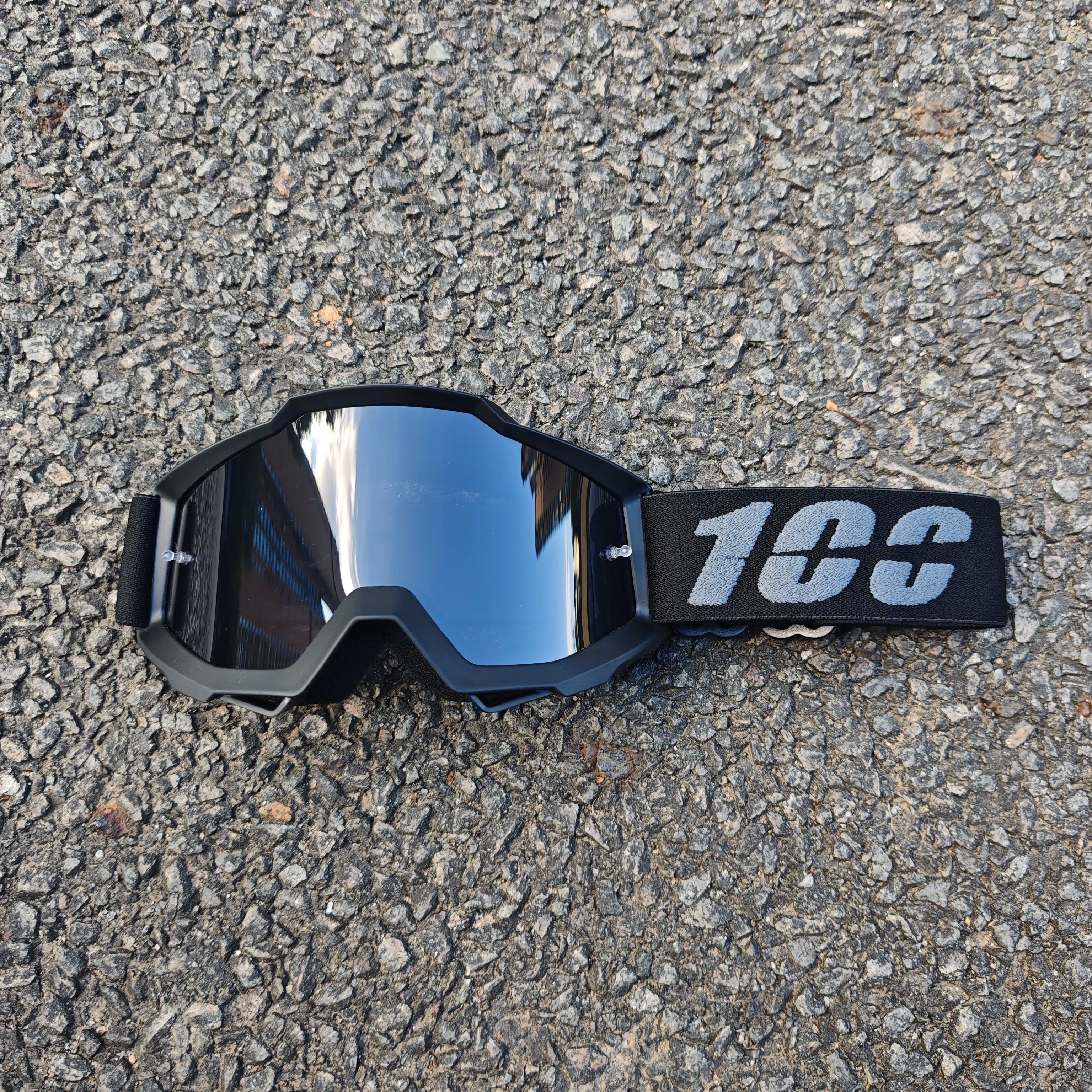 100 Motorcycle Goggles Dustproof Racing Glasses Windproof for Men & Women Motocross Cycling Skiing Outdoor Off-Road Bike Goggle