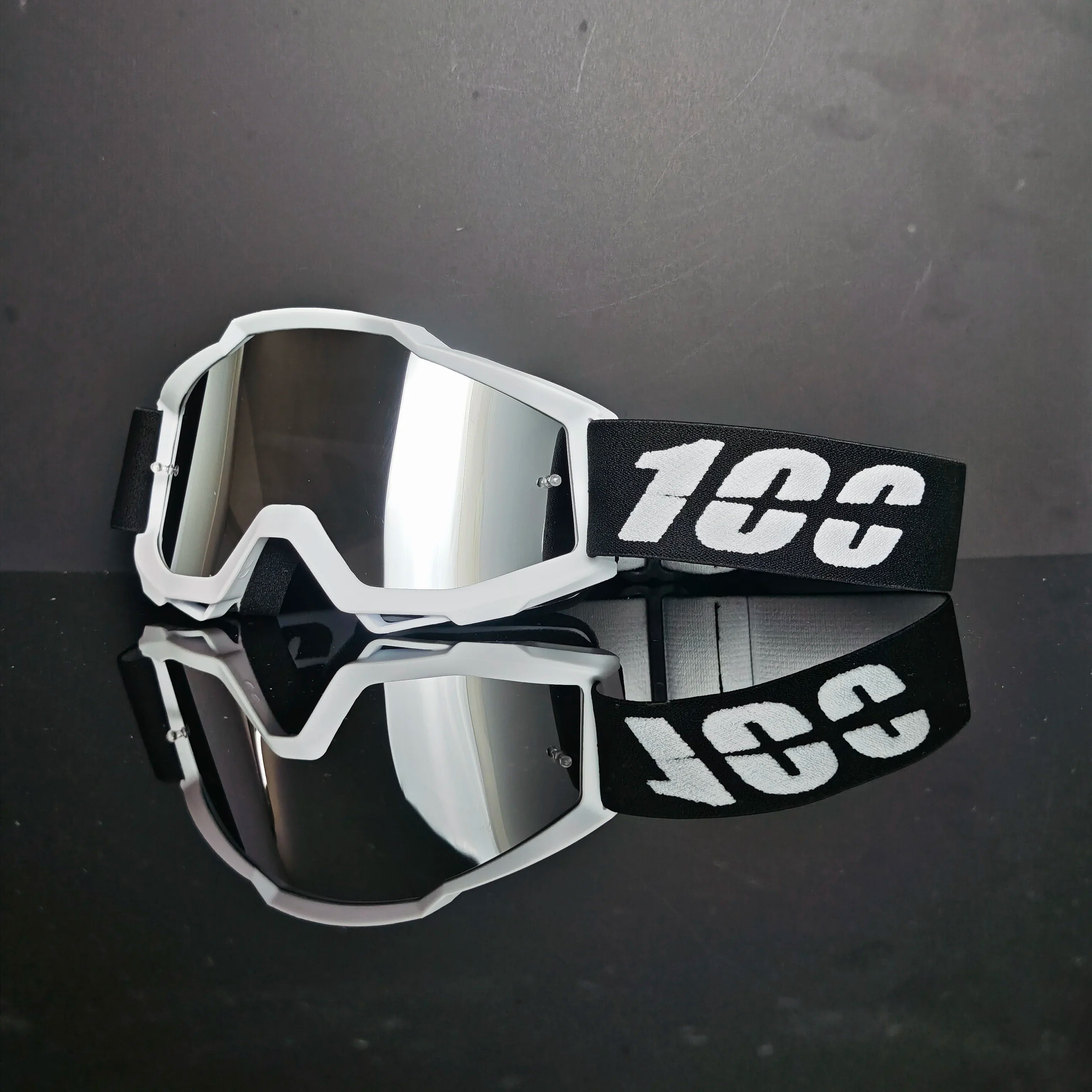 100 Motorcycle Goggles Dustproof Racing Glasses Windproof for Men & Women Motocross Cycling Skiing Outdoor Off-Road Bike Goggle
