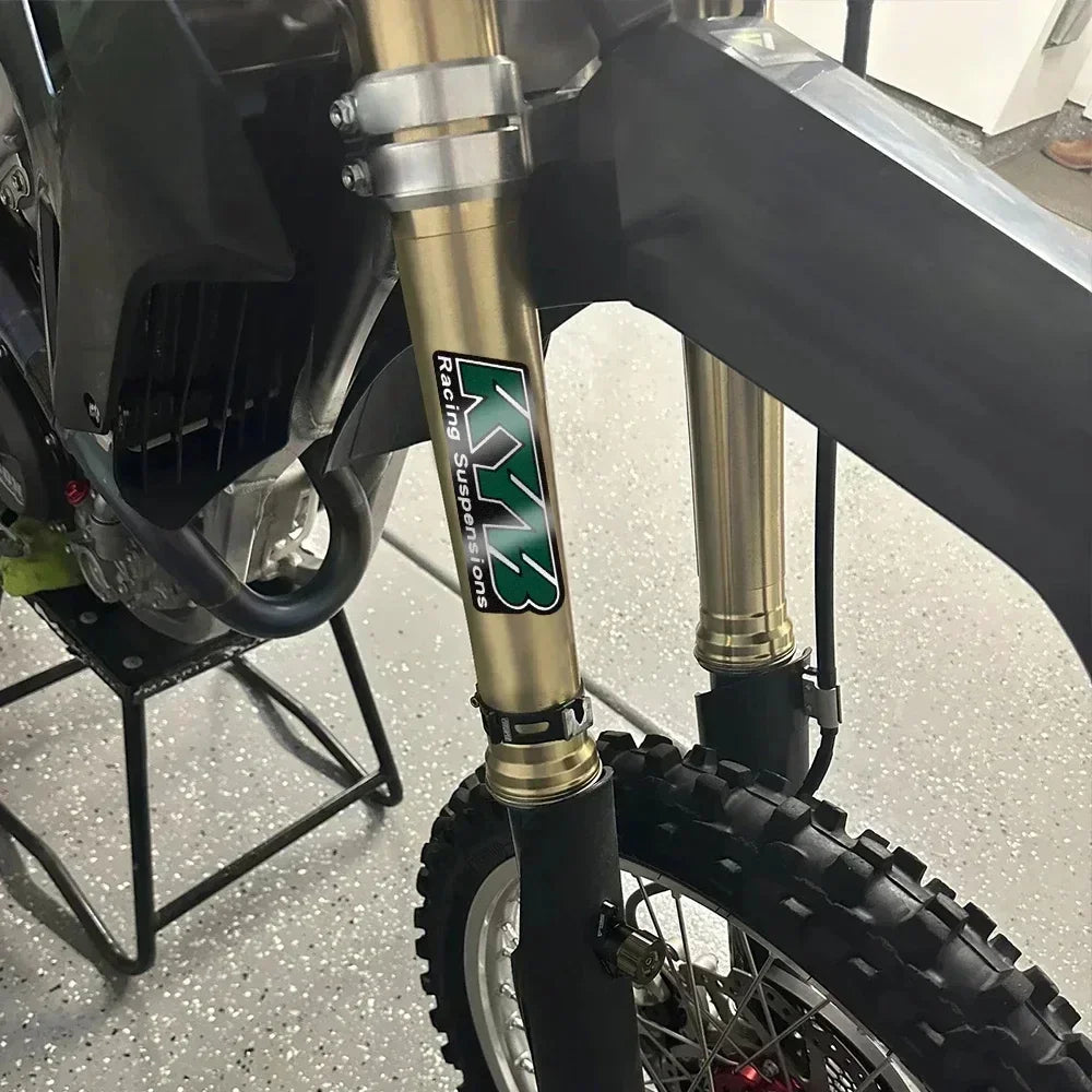 2PCS Racing Suspensions Motorcycle Stickers for Kyb Fork Suspension Vinyl Decals